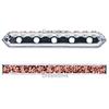 Dreamtime Crystal DC 77730 Rondelle Spacer Bars 5 Hole Garnet/Silver